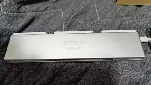 Teclado Bluetooth Plegable de Aluminio con Soporte Magnético | 3 Dispositivos | iOS, Android, Windows