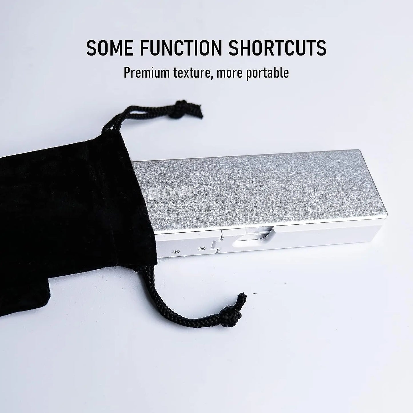 Teclado Bluetooth Plegable con Soporte Magnético para Móvil, Tablet e iPad