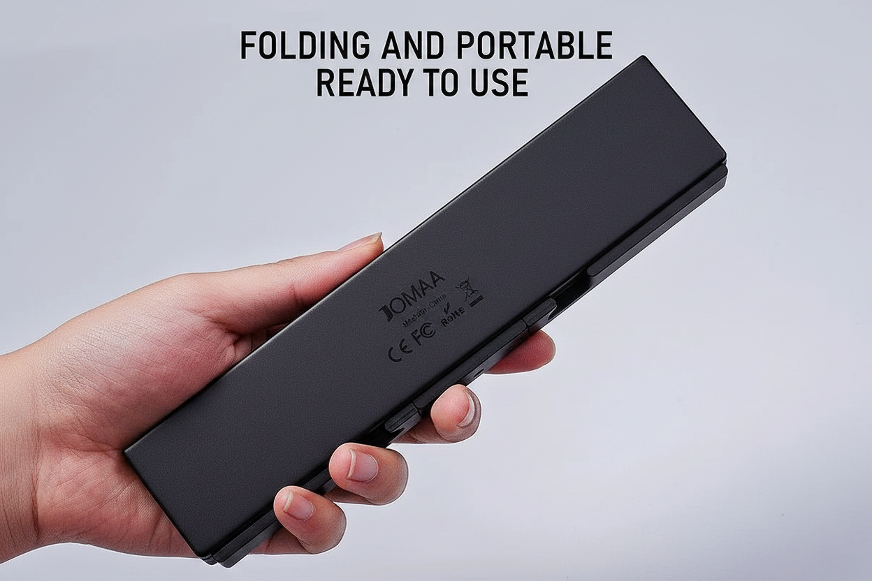 Teclado plegable en negro